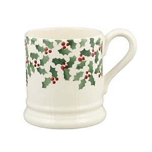 Emma Bridgewater Tiny Scattered Holly 1/2 Pint Mug (300ml)