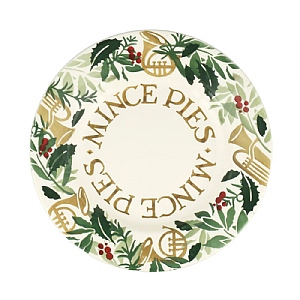 Emma Bridgewater Bring in the Green Mince Pies Plate (8.5in)