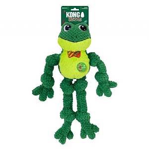 Kong Christmas Knots Bow Tie Frog