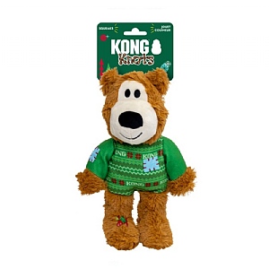 Kong Christmas Wild Knots Sweater Bear Green