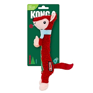 Kong Christmas Cat Luvs Fox Cat Toy Red