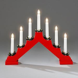 Konstsmide Simple Red Candle Welcome Light