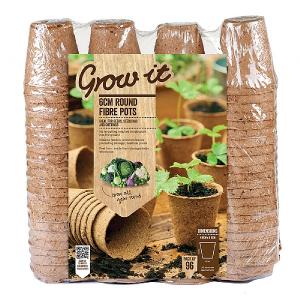 Gardman Round Fibre Pots 6cm (Pack of 96)