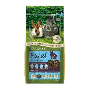 Bergess Excel Junior & Dwarf Rabbit Nuggets with Mint 2kg