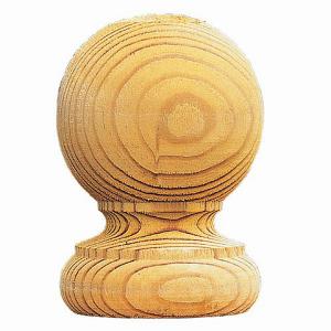 Round Wooden Finial - Pack of 2