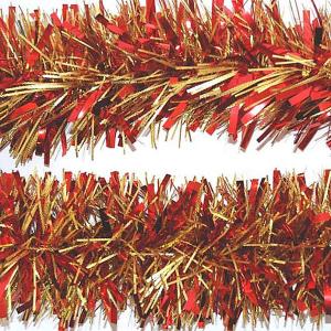 Red & Gold Tinsel 120mm x 2m