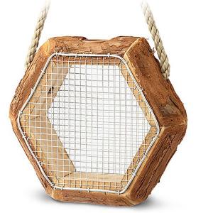 Douglas Rustic Log Peanut Feeder