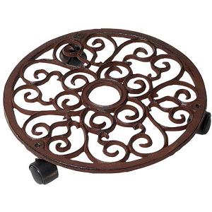 Fallen Fruits Classic Round Cast Iron Plant Trolley