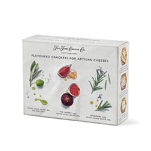 The Fine Cheese Co. Flavoured Crackers for Artisan Cheese Selection Box 375g