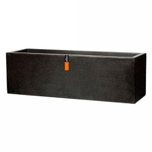 Cadix Capi LUX Black Low Rectangle Planter 88x28x28cm