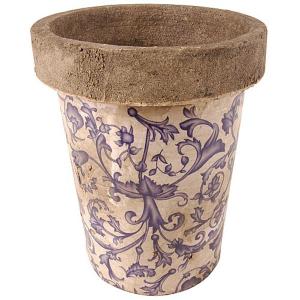 Blue & White Ceramic Long Tom Pot