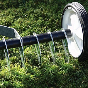 Greenkey 30cm rolling lawn aerator deals