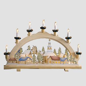 Village Scene Welcome Light