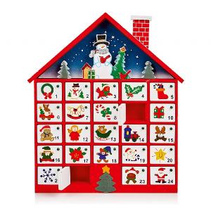 Premier Wooden Advent House 40cm