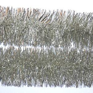 Silver Tinsel Garland 75mm x 2m