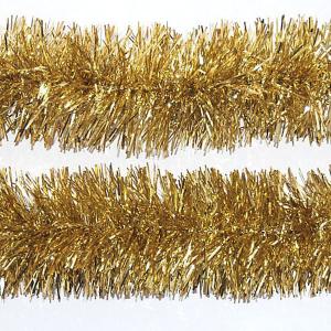 Gold Tinsel Garland 75mm x 2m