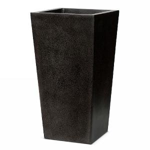Cadix Capi LUX Black Tapered Planter 32x32x60cm