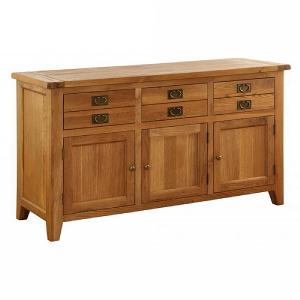 Vancouver Premium Oak 3 Door Dresser Base
