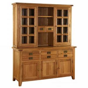 Vancouver Premium Oak Dresser & Glazed Top