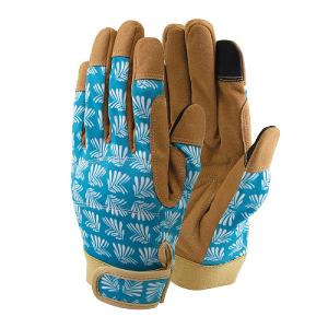 Town & Country Lux-fit Synthetic Leather Blue Gloves Medium