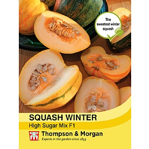 Thompson & Morgan Squash Winter High Sugar Mixed F1 Hybrid Seeds