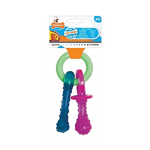 Nylabone Puppy Teething Chew Pacifier Bacon Flavour (Extra Small)
