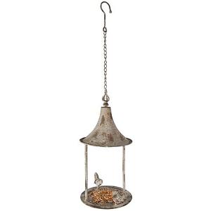Aged Metal Birdfeeder