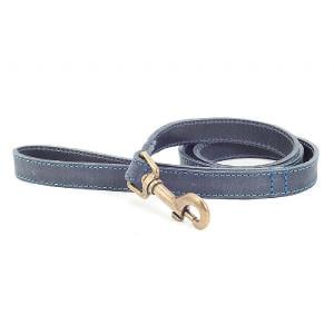 Ancol Timberwolf Leather Lead 1m x 19mm Blue