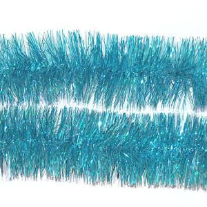 Light Blue Tinsel Garland 75mm x 2m