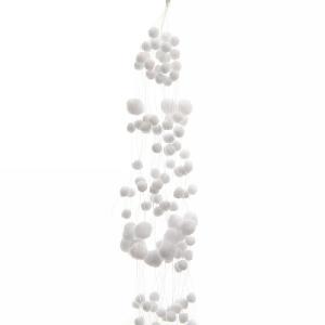 Decoris White Snowball Garland