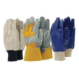 Mens Triple Pack Gardening Gloves