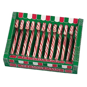 Hamlet 12 Red & White Candy Canes Box 200g