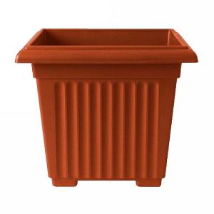 Stewart Garden Corinthian Square Planter 40cm - Terracotta