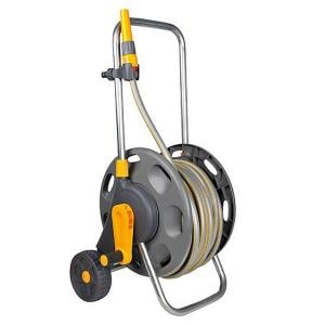 Hozelock Assembled Hose Cart with 30m Hose + Free Spray Gun