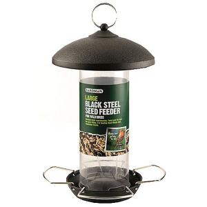 Large Black Steel Seed Feeder