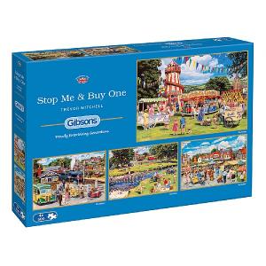 Gibsons Stop Me And Buy One 4x500 Piece Jigsaw Puzzle