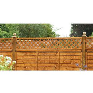 Diamond Lattice Fence Topper