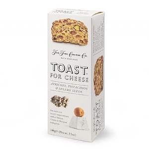 The Fine Cheese Co. Toast for Cheese with Apricots, Pistachios & Sesame Seeds 100g