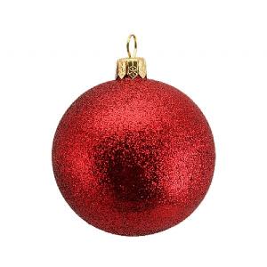 Cherry Red Glitter Bauble 70mm