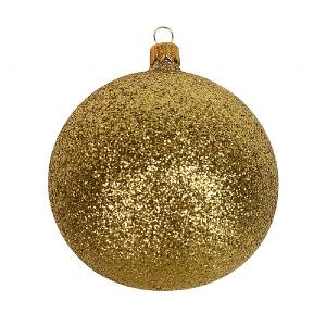 Gisela Graham Gold Glittery 10cm Bauble
