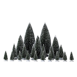 Lemax Assorted Pine Trees (21 pieces)