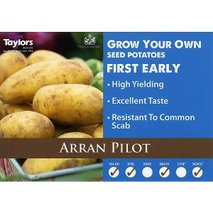 Arran Pilot First Early Seed Potatoes 2kg