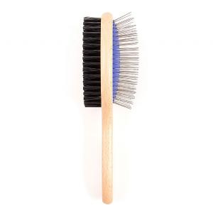 Ancol Wooden Handled Double Sided Brush Large