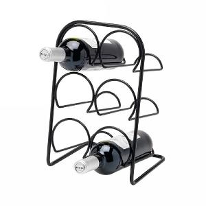 Hahn Pisa Black 6 Bottle Wine Rack