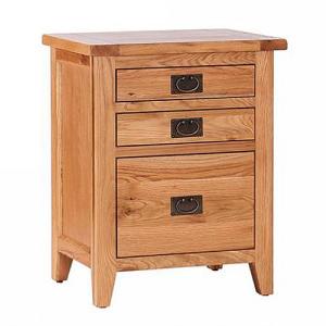 Vancouver Petite Oak 3 Drawer Filing Cabinet