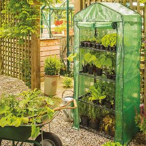 4 Tier Compact Growhouse with Heavy Duty Cover