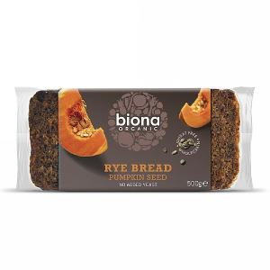 Biona Organic Rye Pumpkin Seed Bread 500g