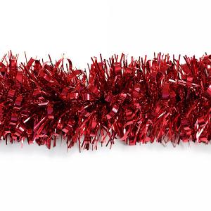 Festive Red Giant Bubble Loop Tinsel - 2m