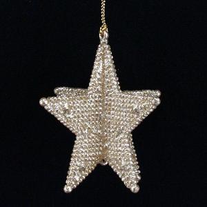 Gisela Graham Gold Glitter Acrylic Star 8cm