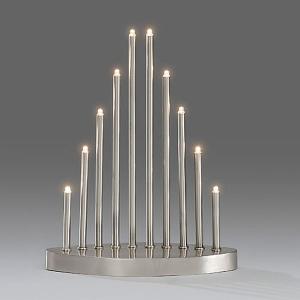 Contemporary Silver LED Welcome Light